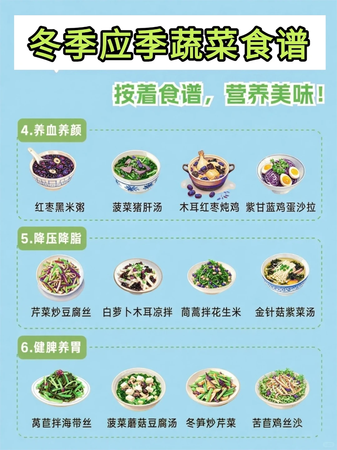 收藏！冬季吃蔬菜就要吃当季的，美味+营养