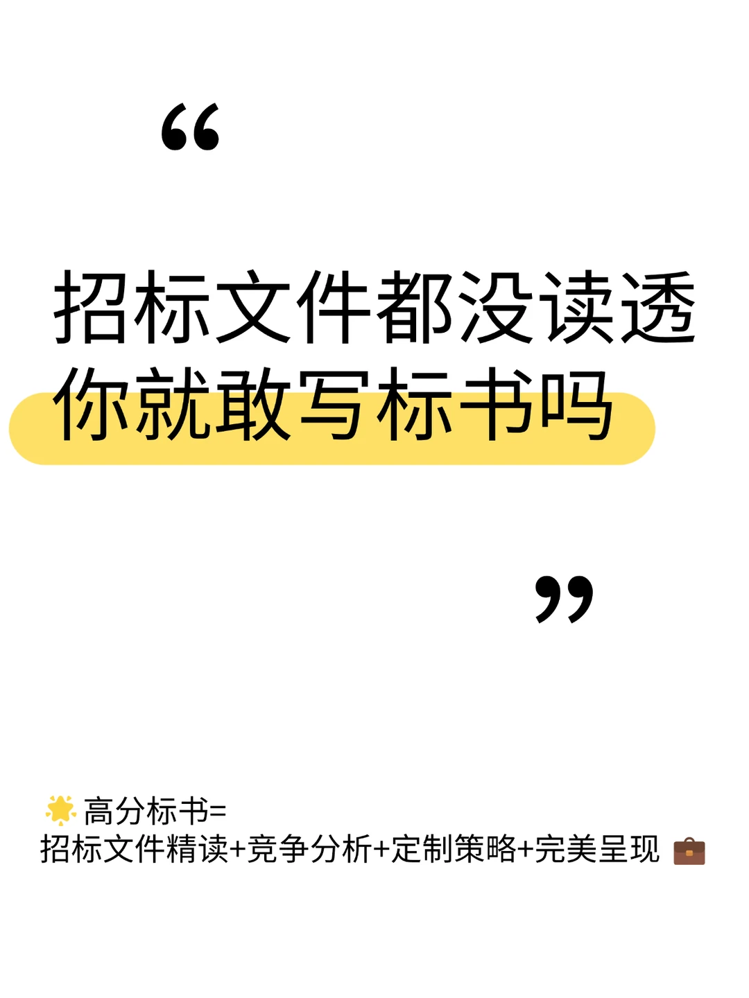 专业标书制作团队，精准解读+高效成标 ❗️