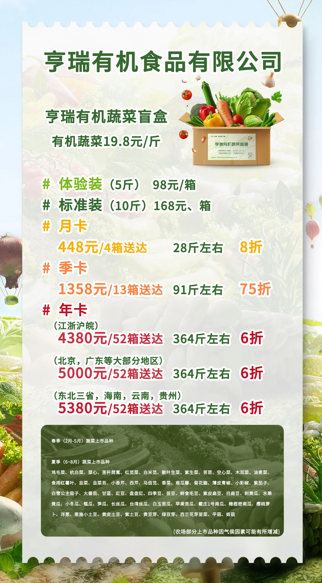 ? 有机蔬菜盲盒?