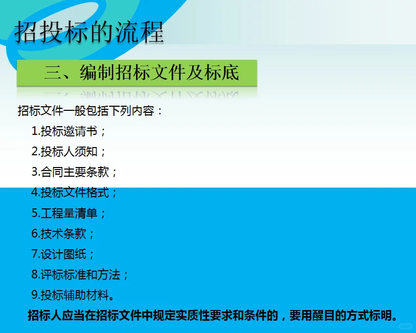 招投标工作流程，全套51页电子版