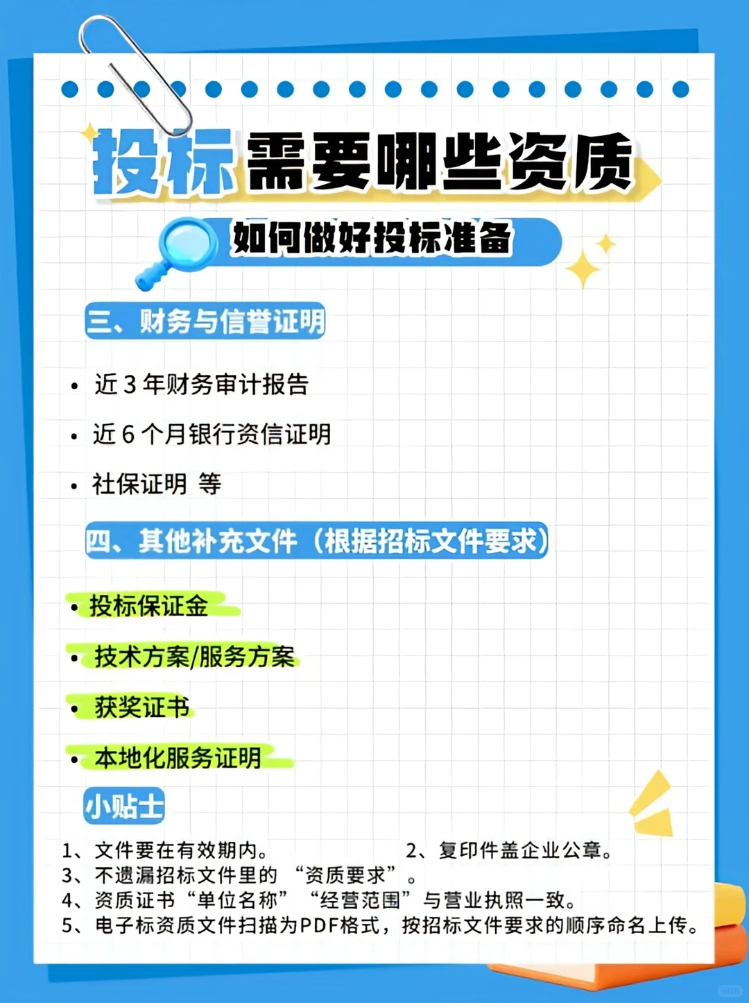 投标需要哪些资质❓如何做好投标准备❓