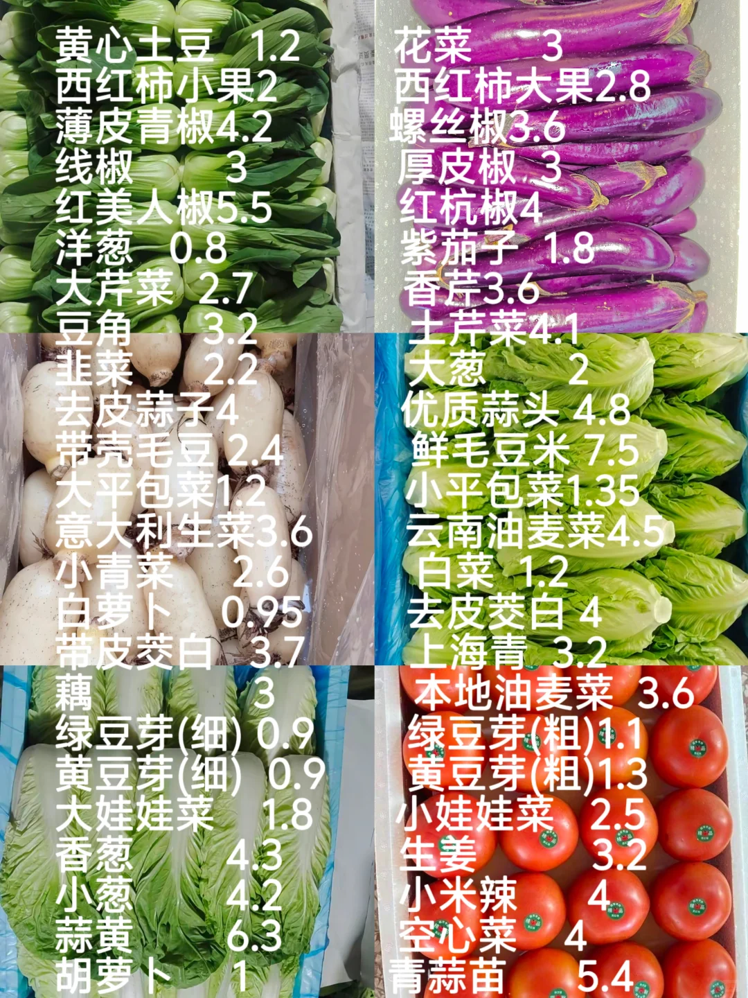 合肥10月1号国庆节蔬菜批发价格