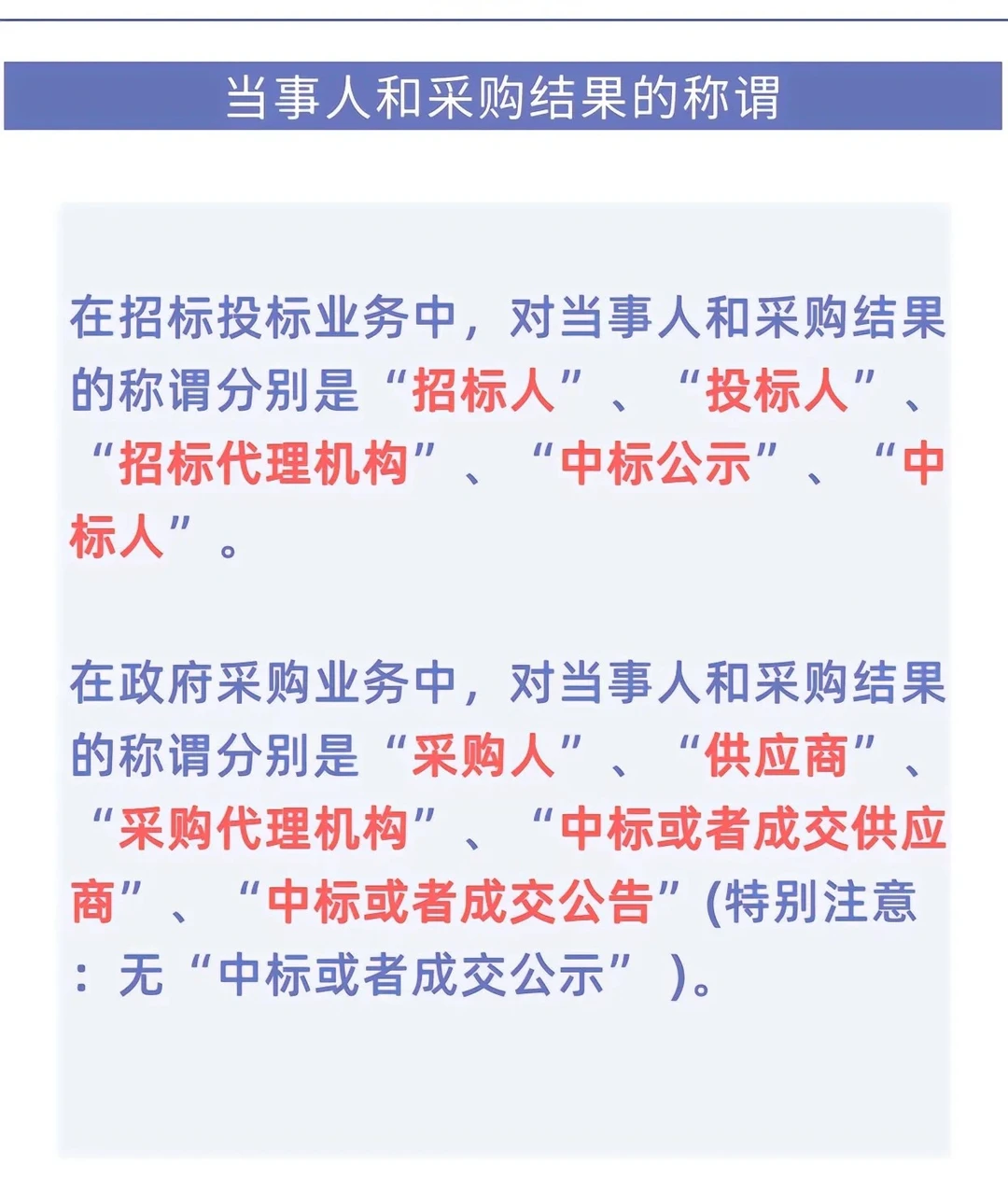 【招投标知识】招标投标和政府采购的差异