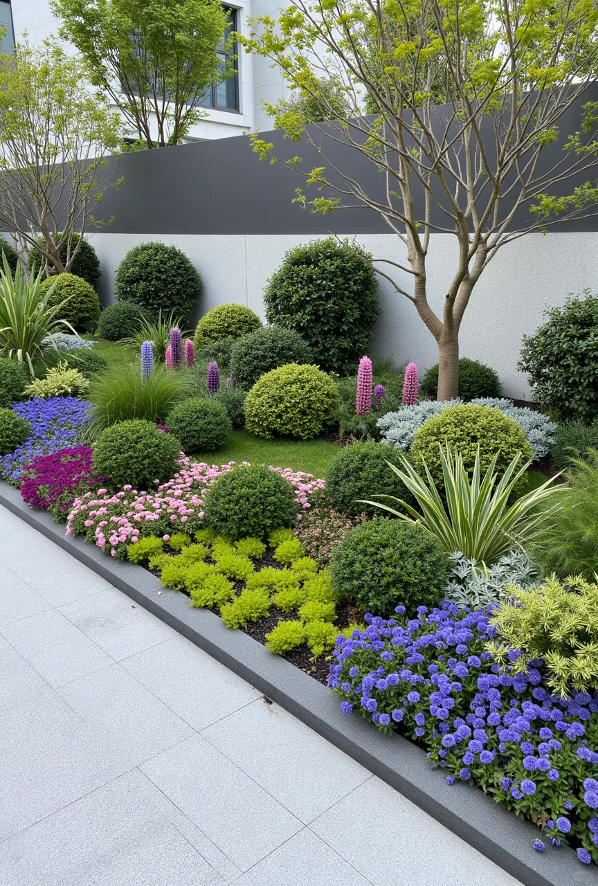 ?现代庭院花境?低成本 易养护