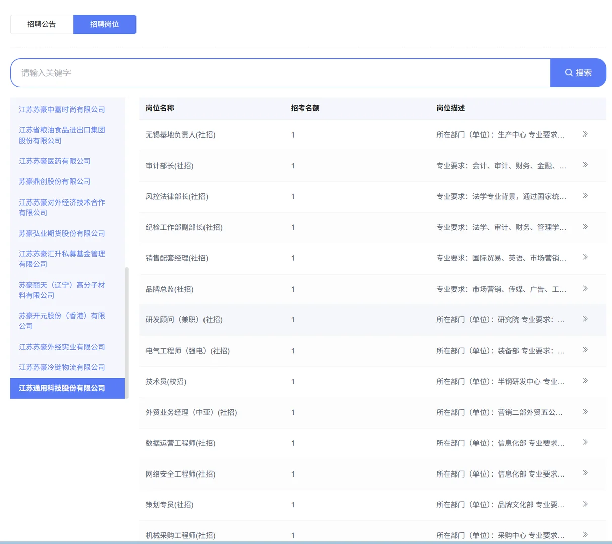 国企|江苏省苏豪控股公开招聘143人