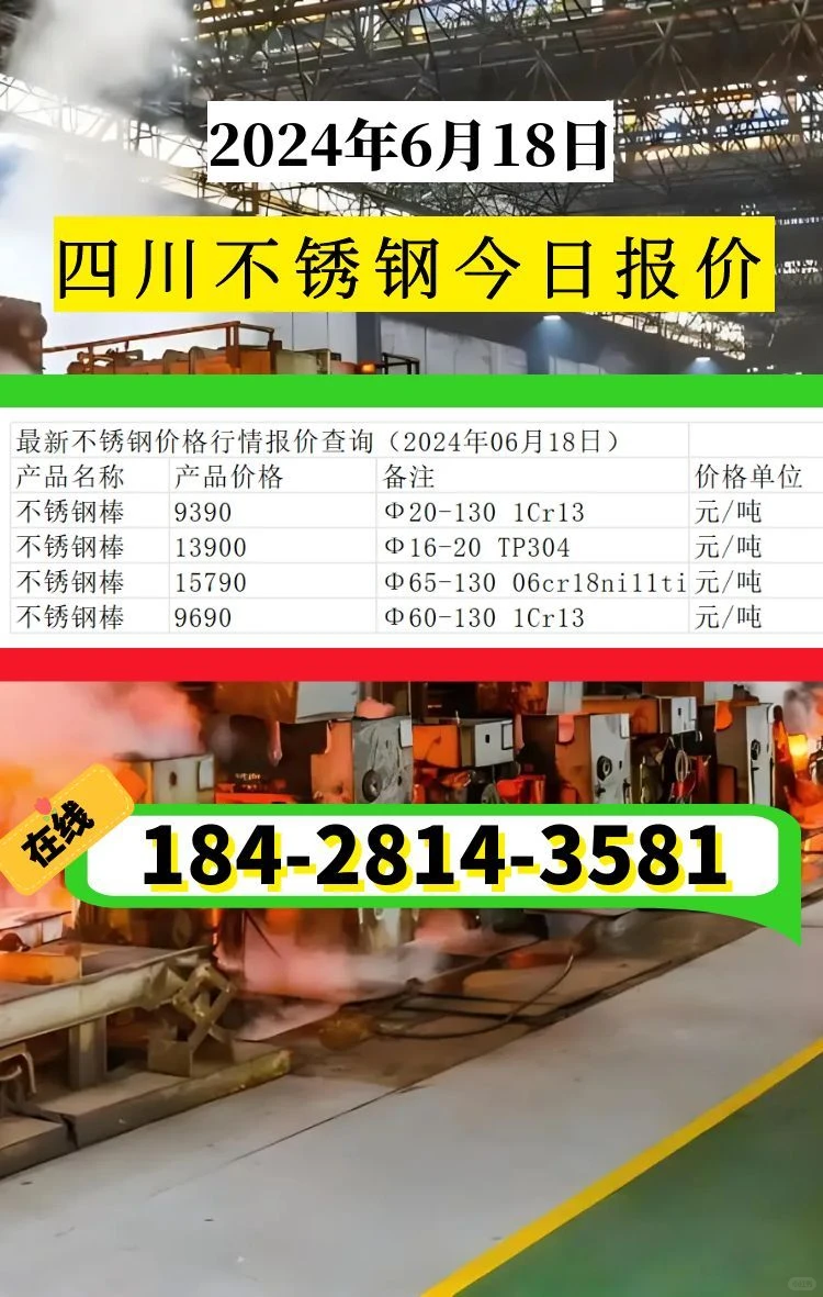 6月18日四川不锈钢今日价格