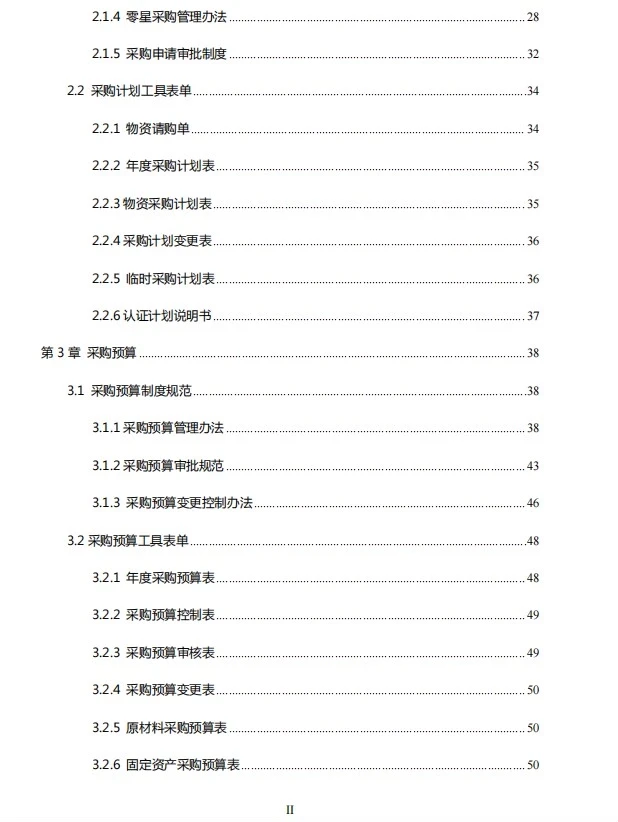 采购控制精细化管理制度