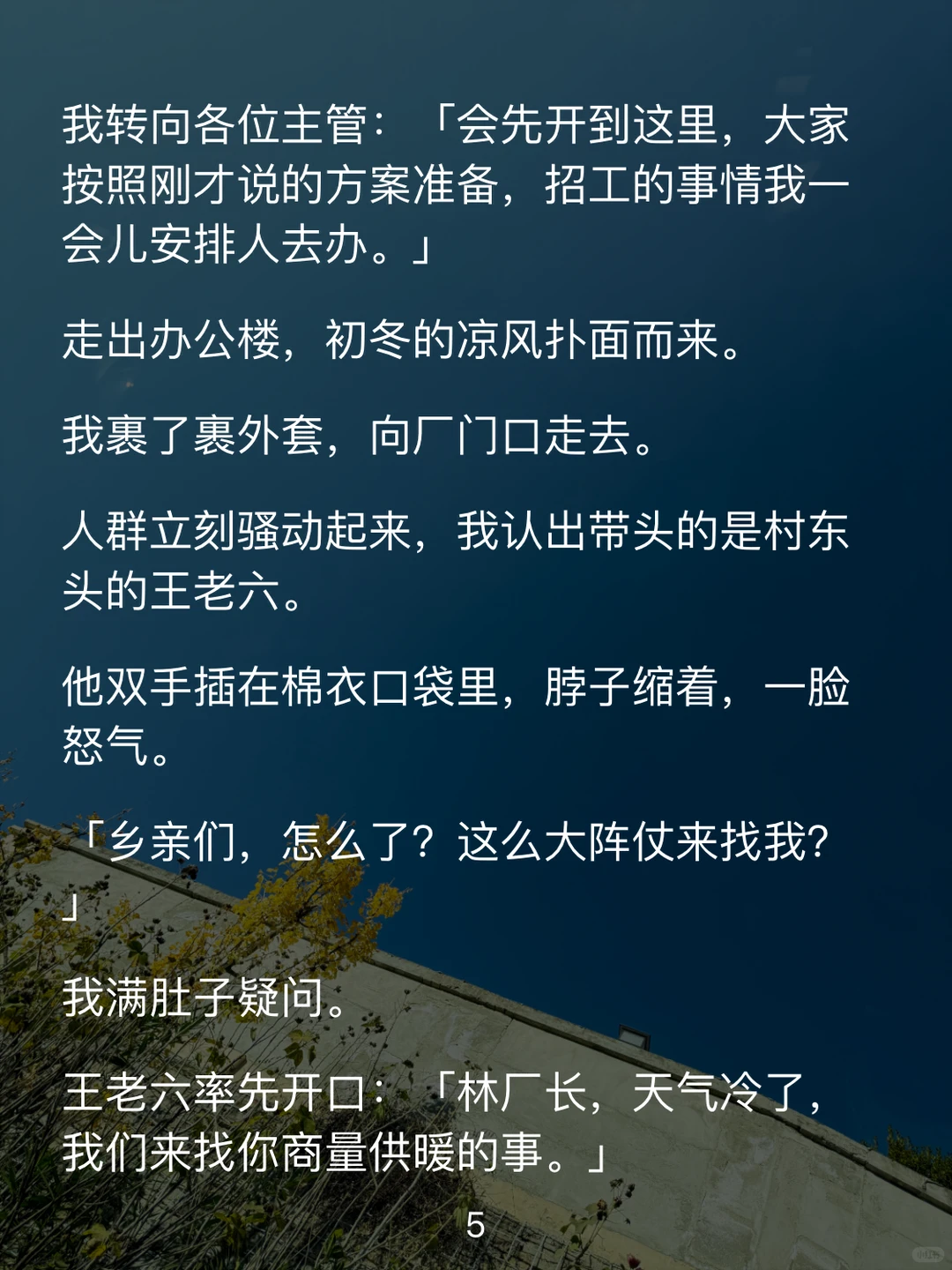 大学毕业后，我回村办了一家农产品加工厂。