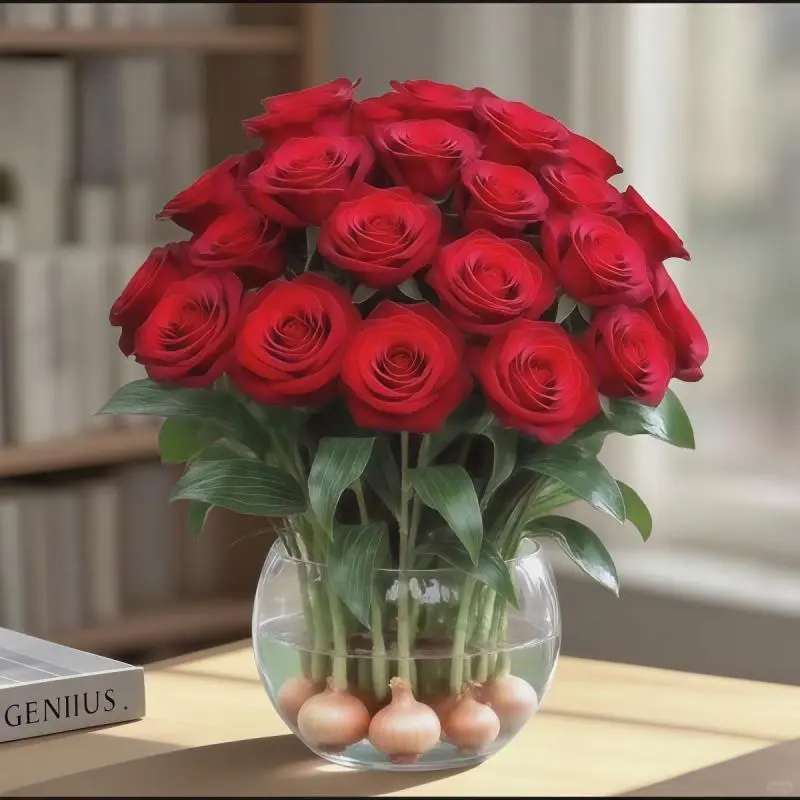 新品香水玫瑰?水培花球香晕我了✨