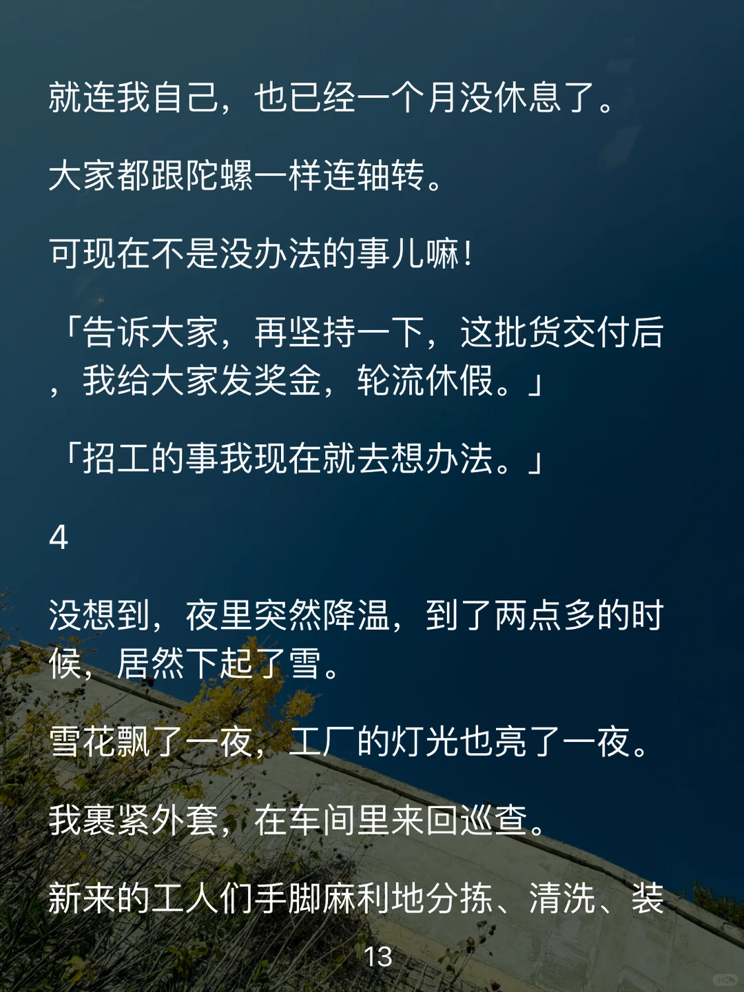 大学毕业后，我回村办了一家农产品加工厂。