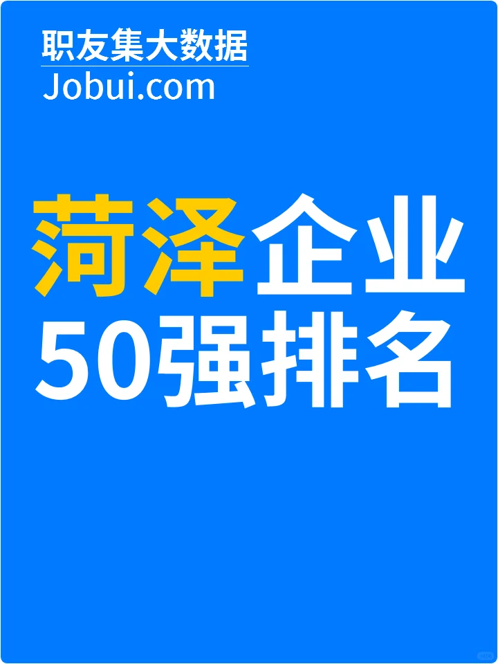 2025年菏泽最佳人气雇主50强排名