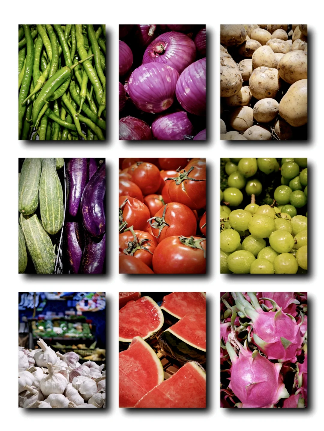 色彩生活｜瞧，超市里的果蔬如此缤纷多彩