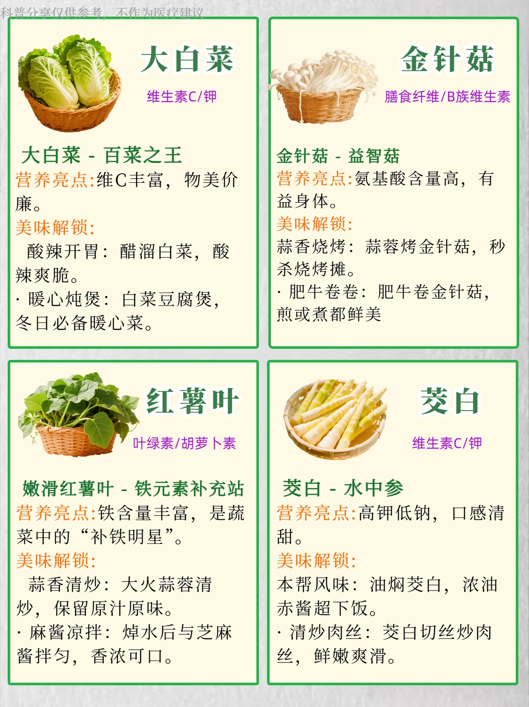 9月份家常蔬菜，吃出健康好气色！附食谱