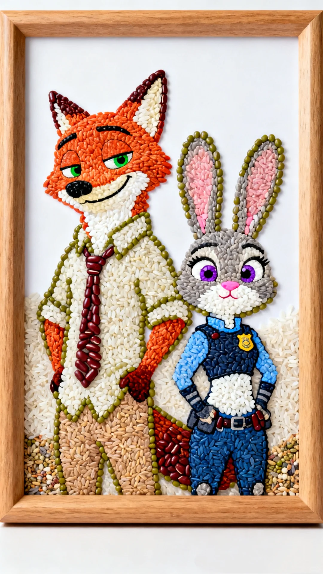 粮食画——朱迪狐尼克