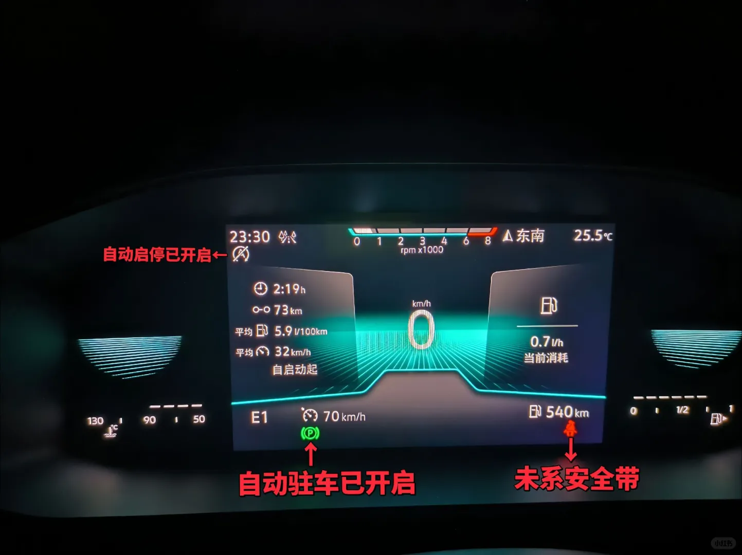 速腾仪表盘图标功能说明