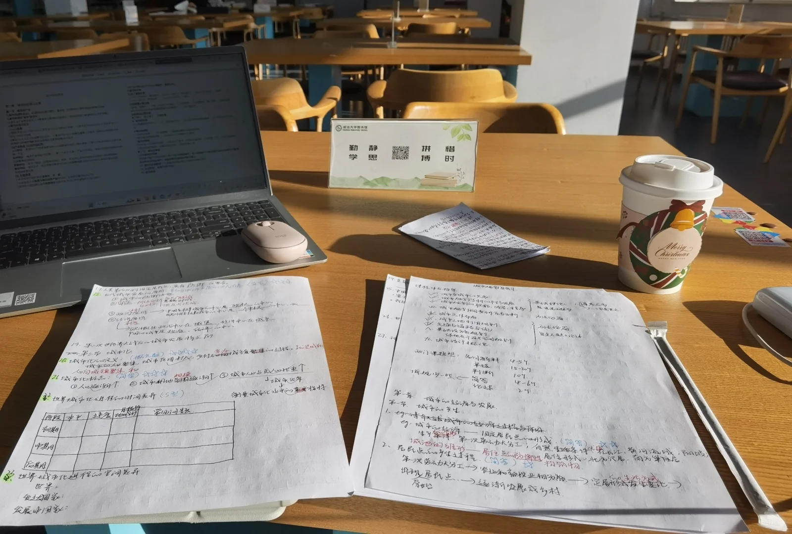 大三了第一次真正去学校图书馆学习