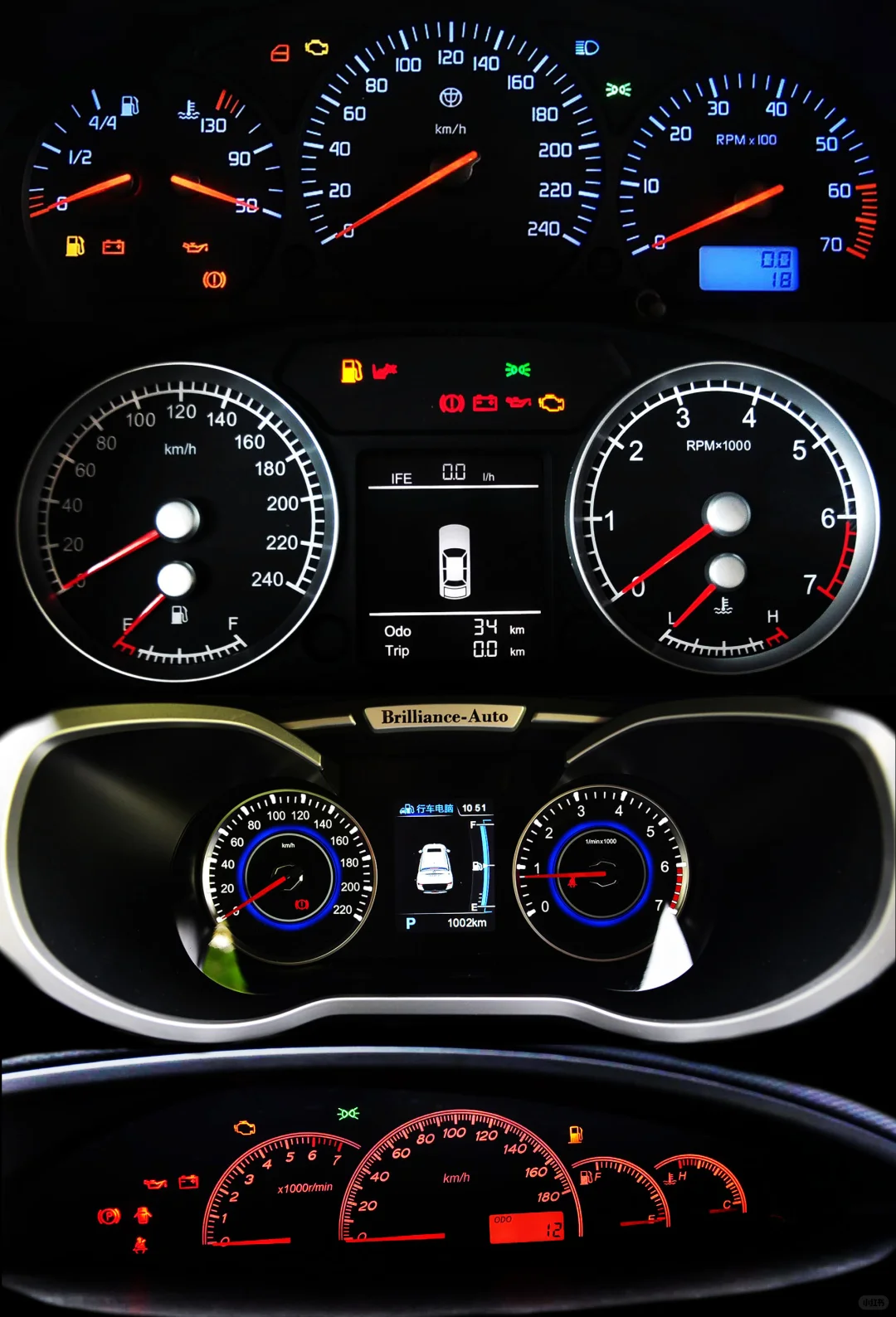 老国产的机械仪表盘——华晨篇