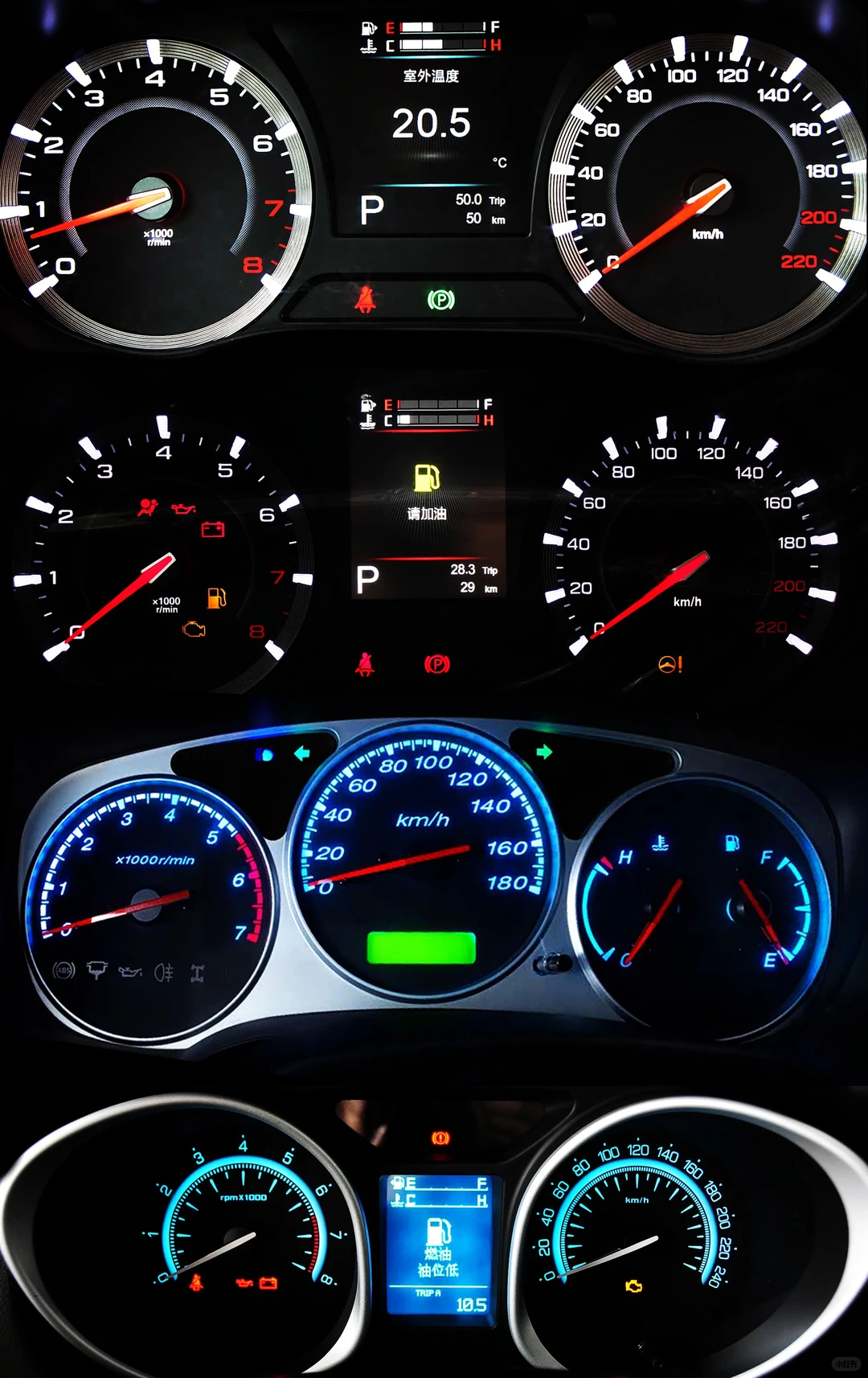 老国产的机械仪表盘——广汽篇