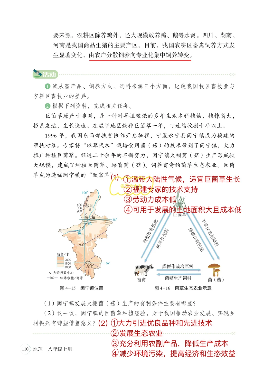 ❤️新湘教版八上地理笔记｜4.1中国的农业