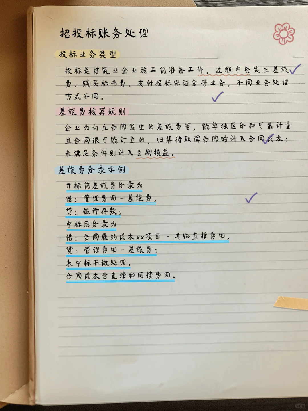 招投标过程中的账务处理