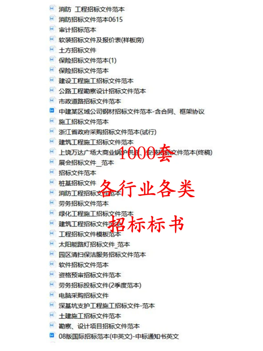 区域评估项目招标文件与投标文件