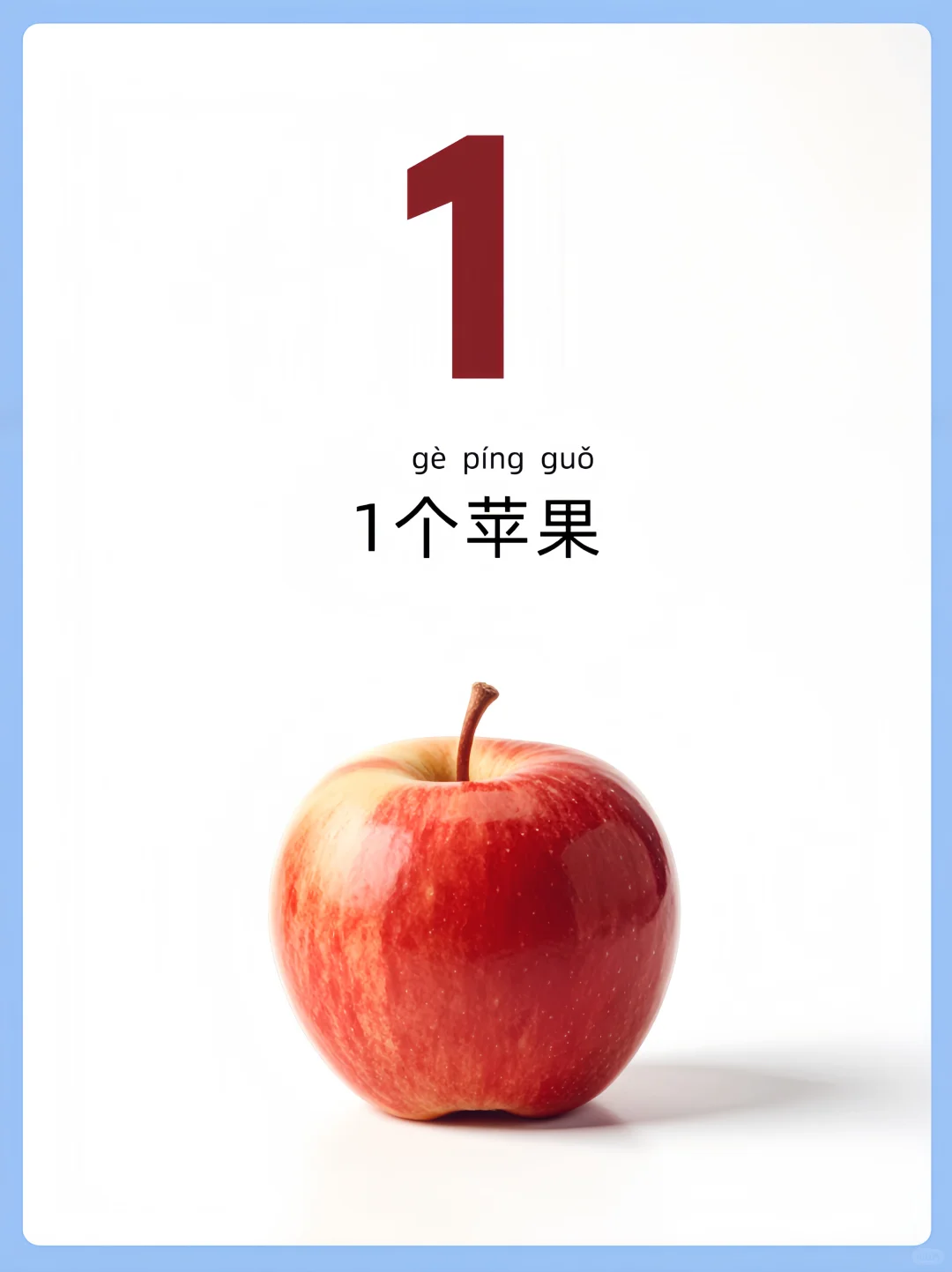 儿童早教启蒙识图-数字与水果数量概念