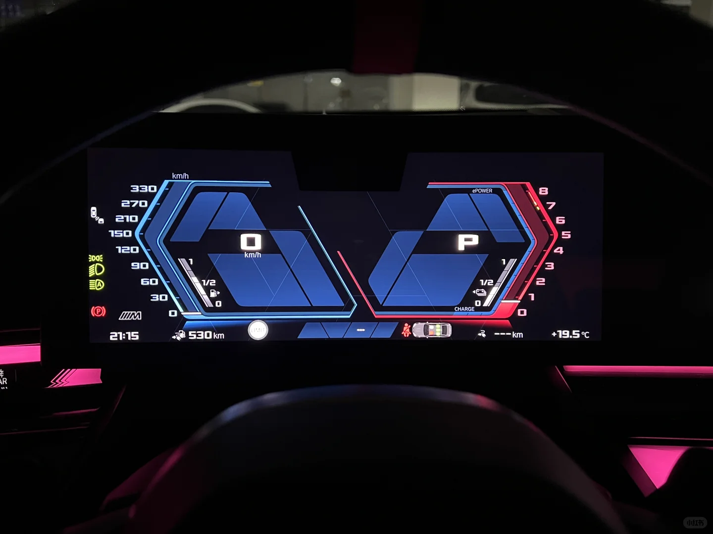 M运动仪表 心理马力增加十匹