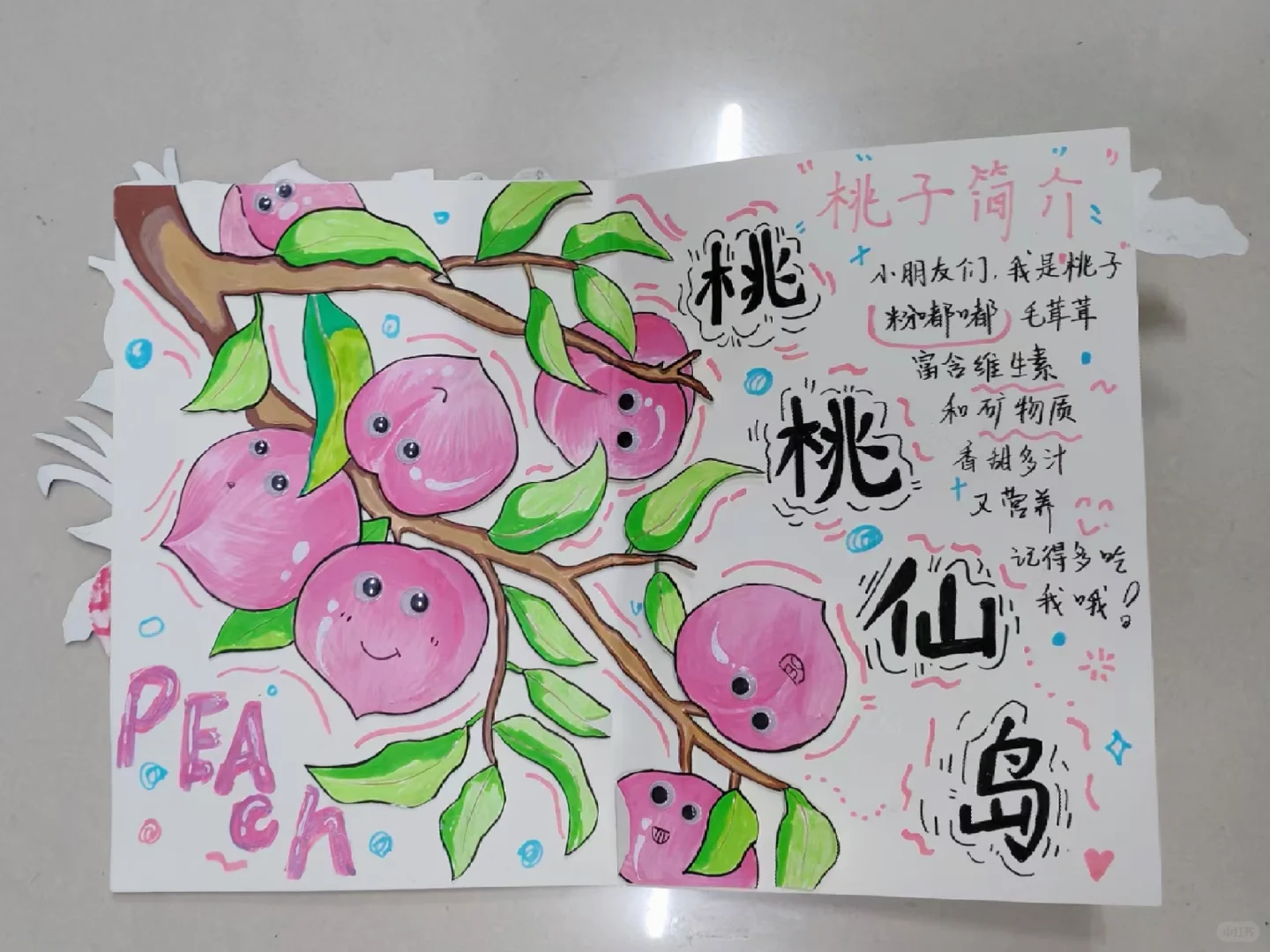 原创绘本《水果王国》学前教育美术期末作品