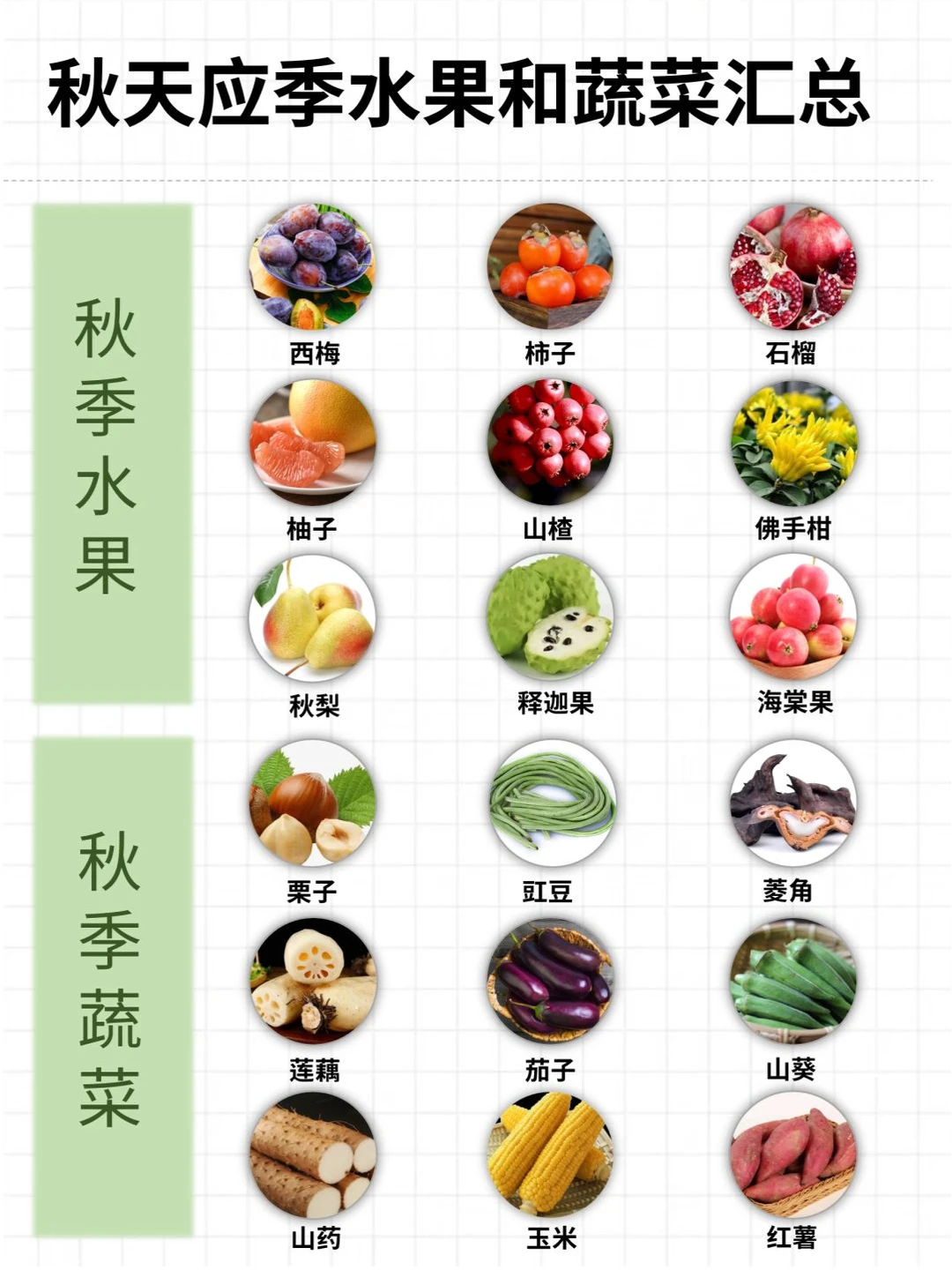 秋天，就应该吃一些属于秋天的水果蔬菜！