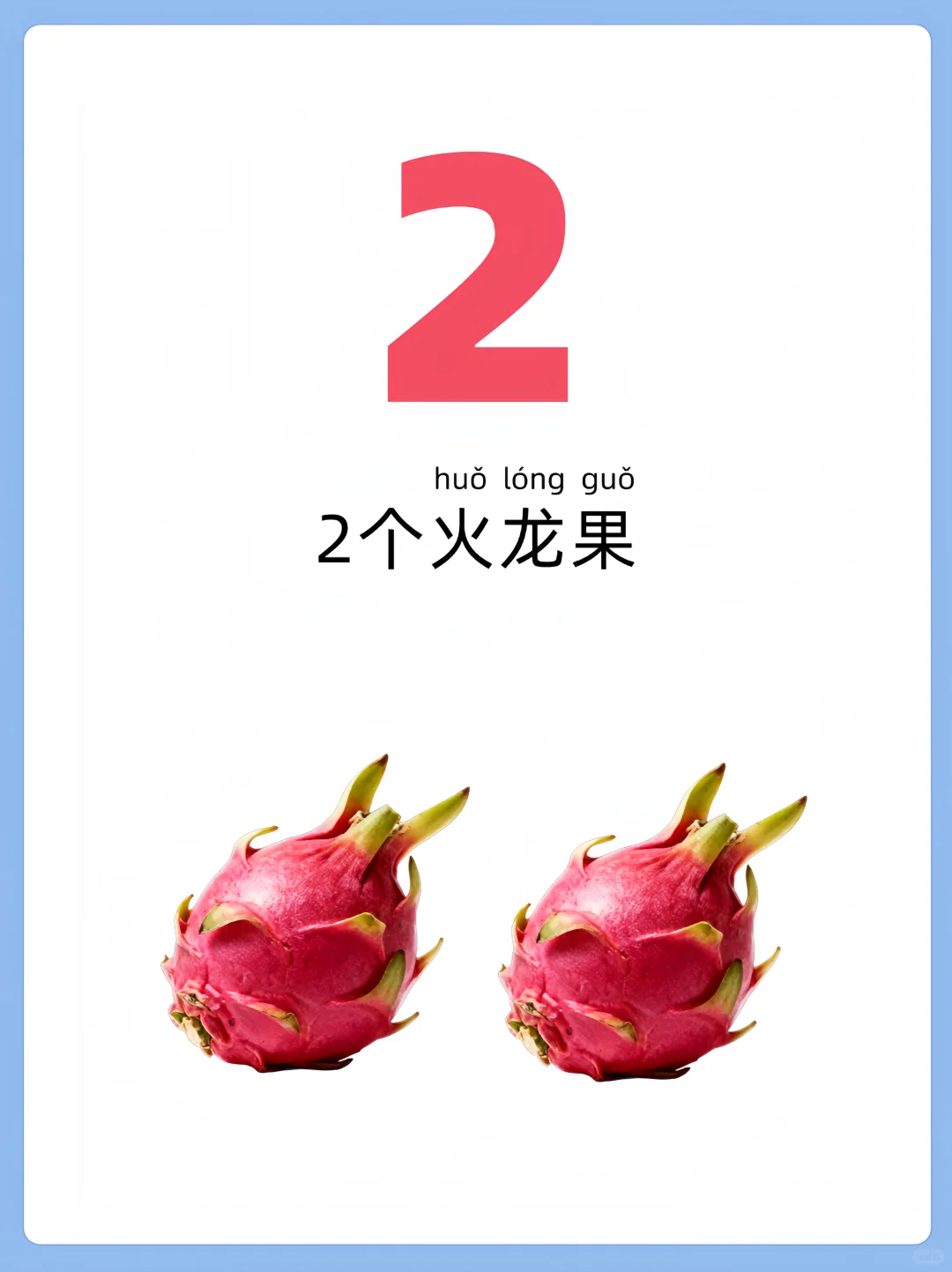 儿童早教启蒙识图-数字与水果数量概念