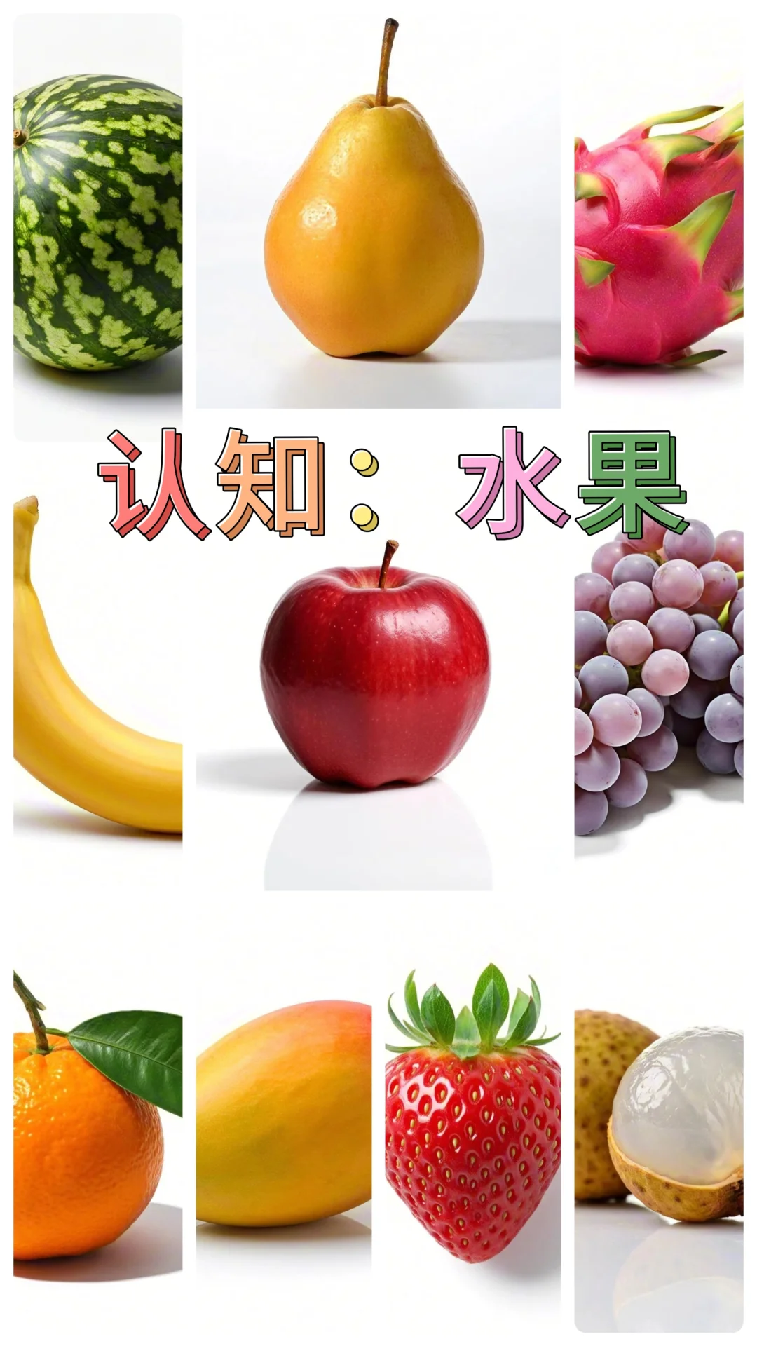 [幼小衔接]认知-水果篇，十一种常见水果