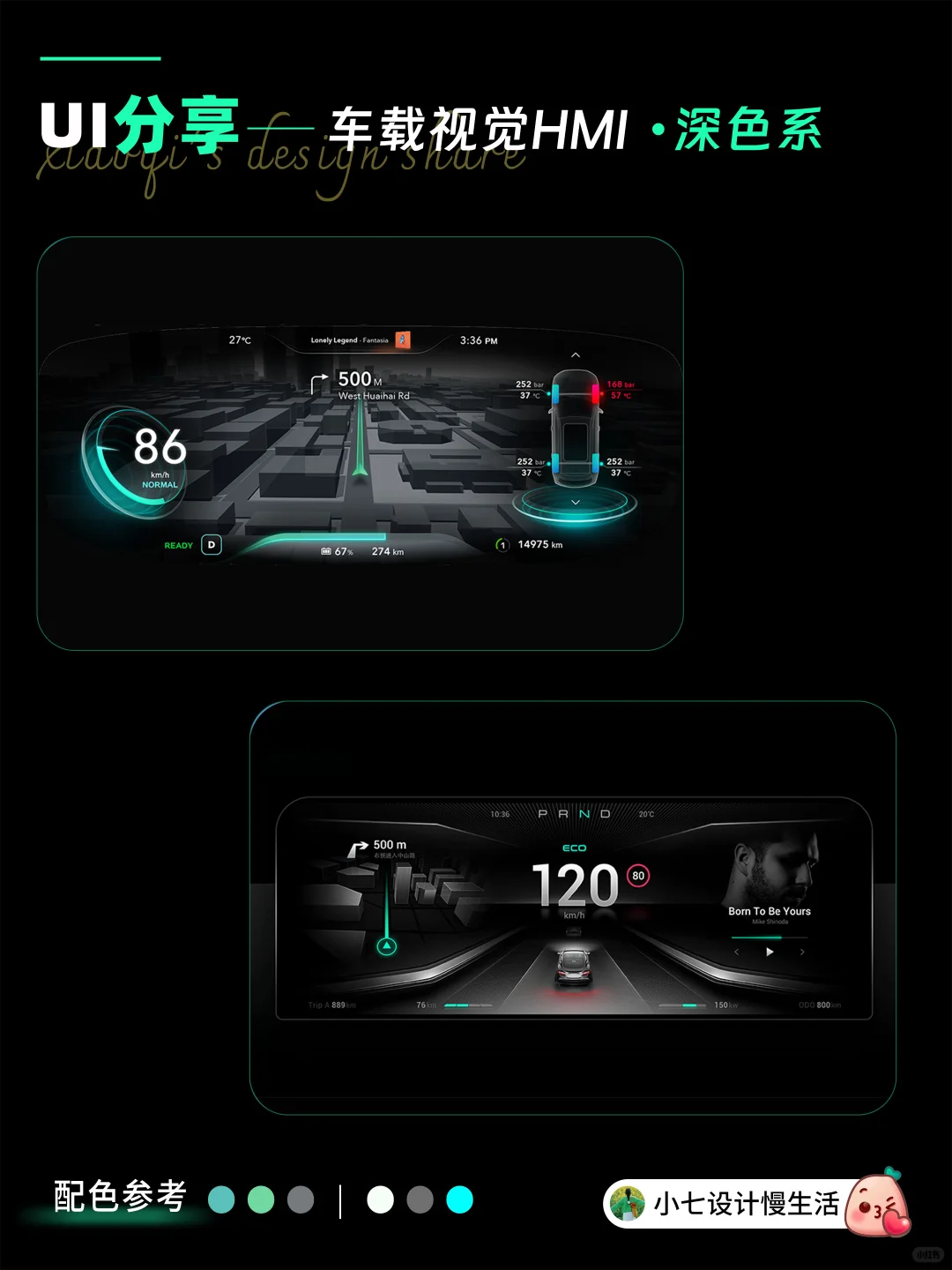 新能源HMI仪表盘 UI 界面 设计干货?