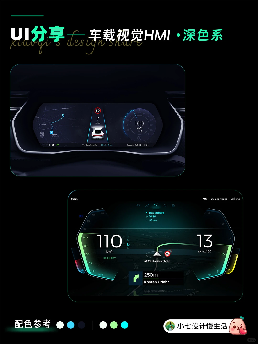 新能源HMI仪表盘 UI 界面 设计干货?