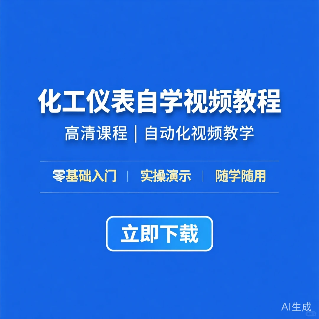仪表自学教程｜化工仪表自动化课程