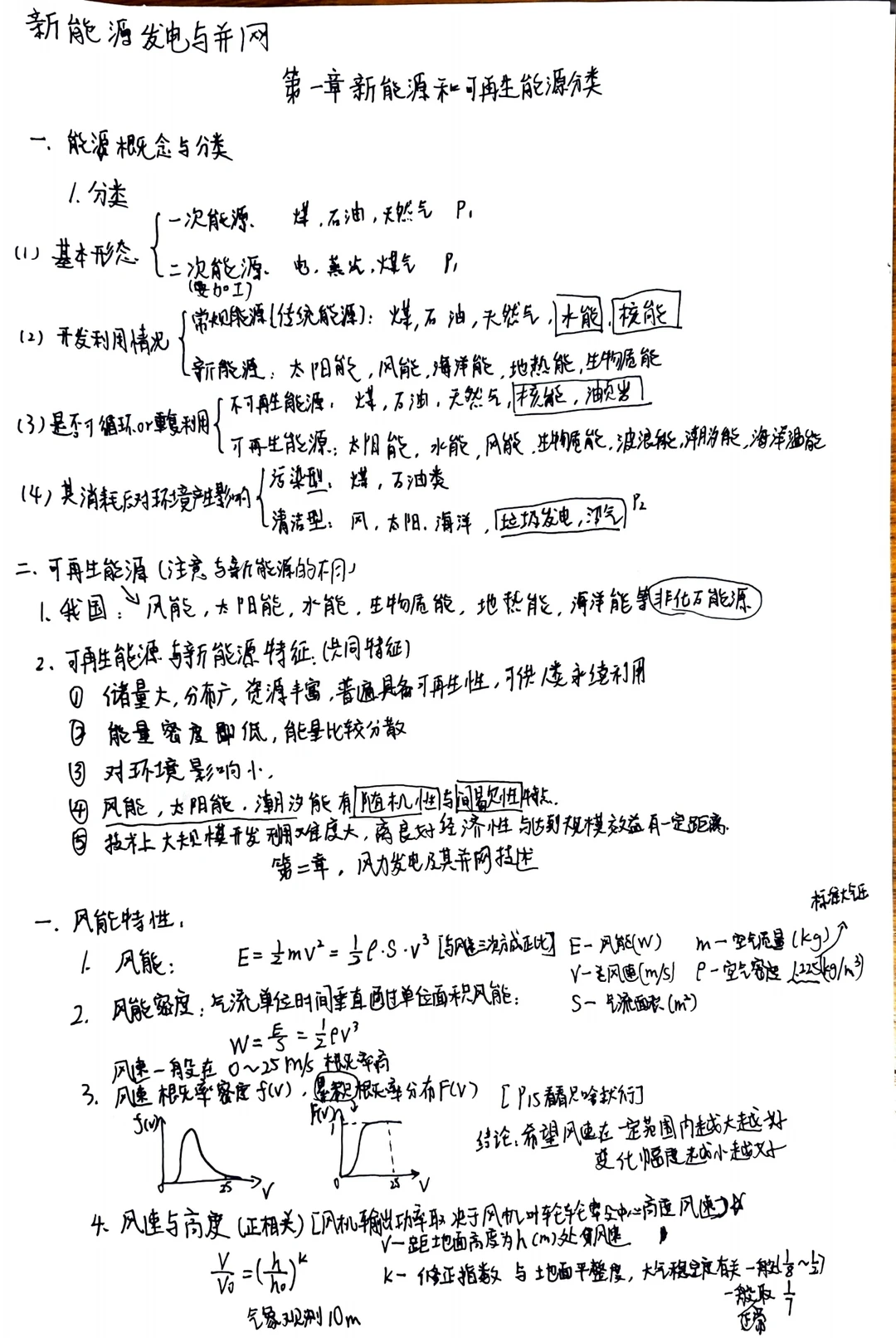 新能源发电与并网笔记