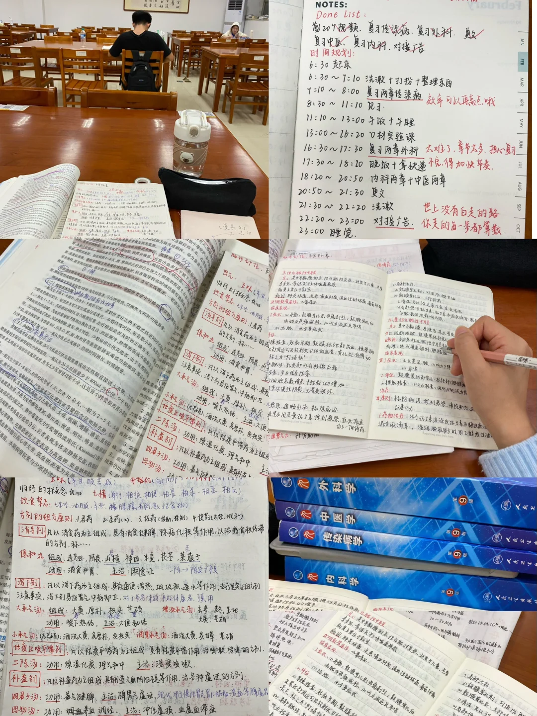 医学生｜考试月姐在图书馆猛学一整天！爽！！