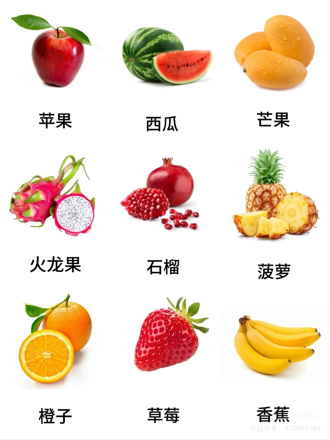 认识水果