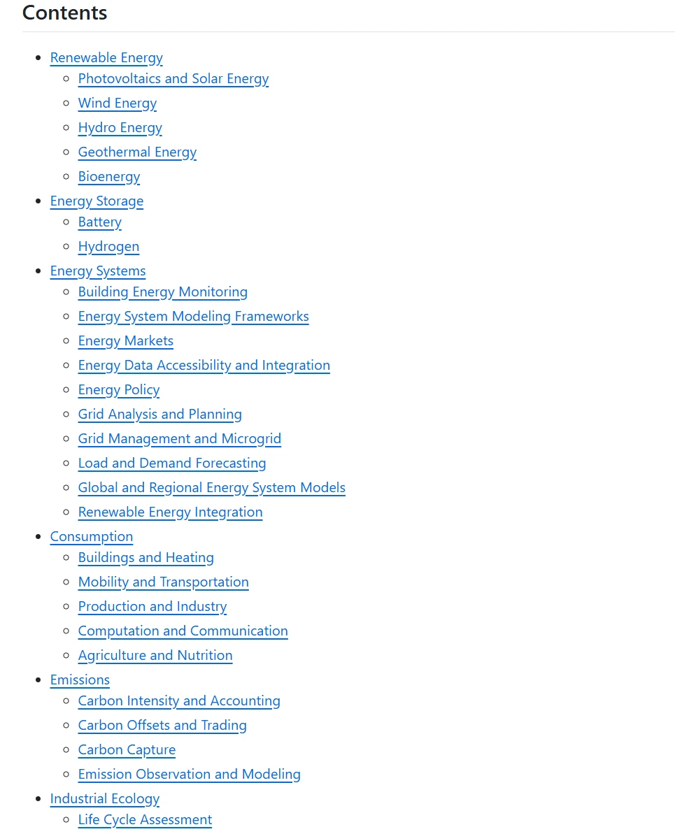 分享一个可再生能源领域超齐全的开源库
