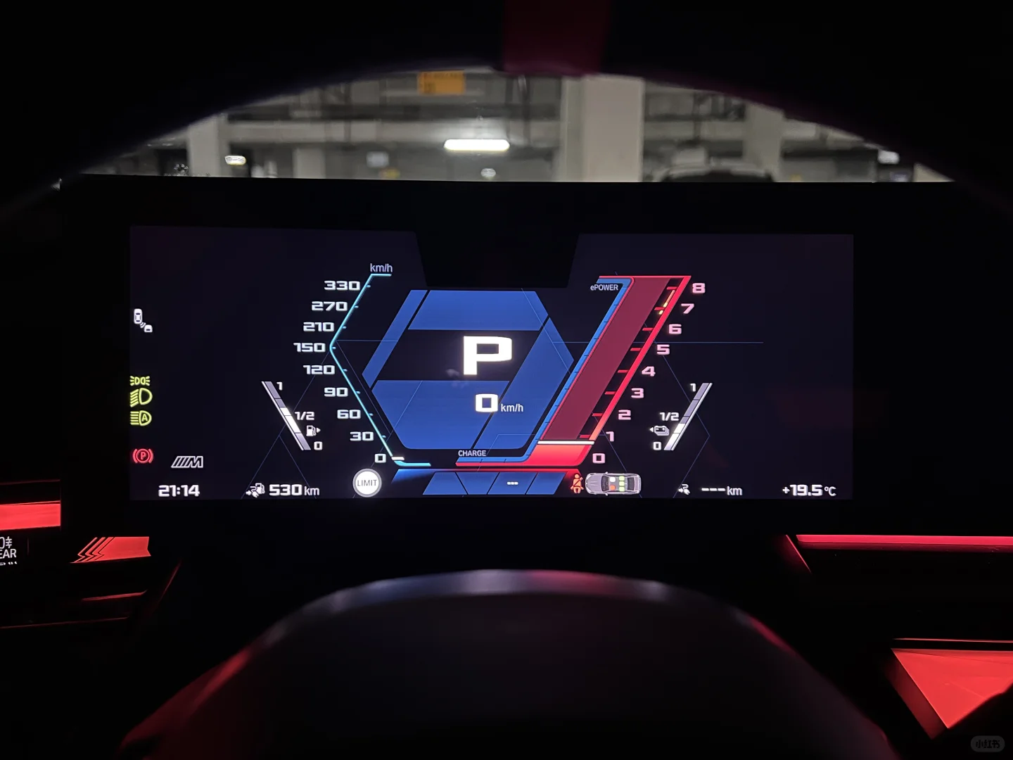 M运动仪表 心理马力增加十匹