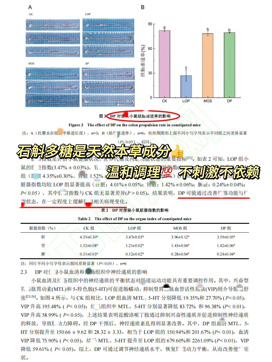 科研实证：紫皮石斛原浆对改善?正向作用