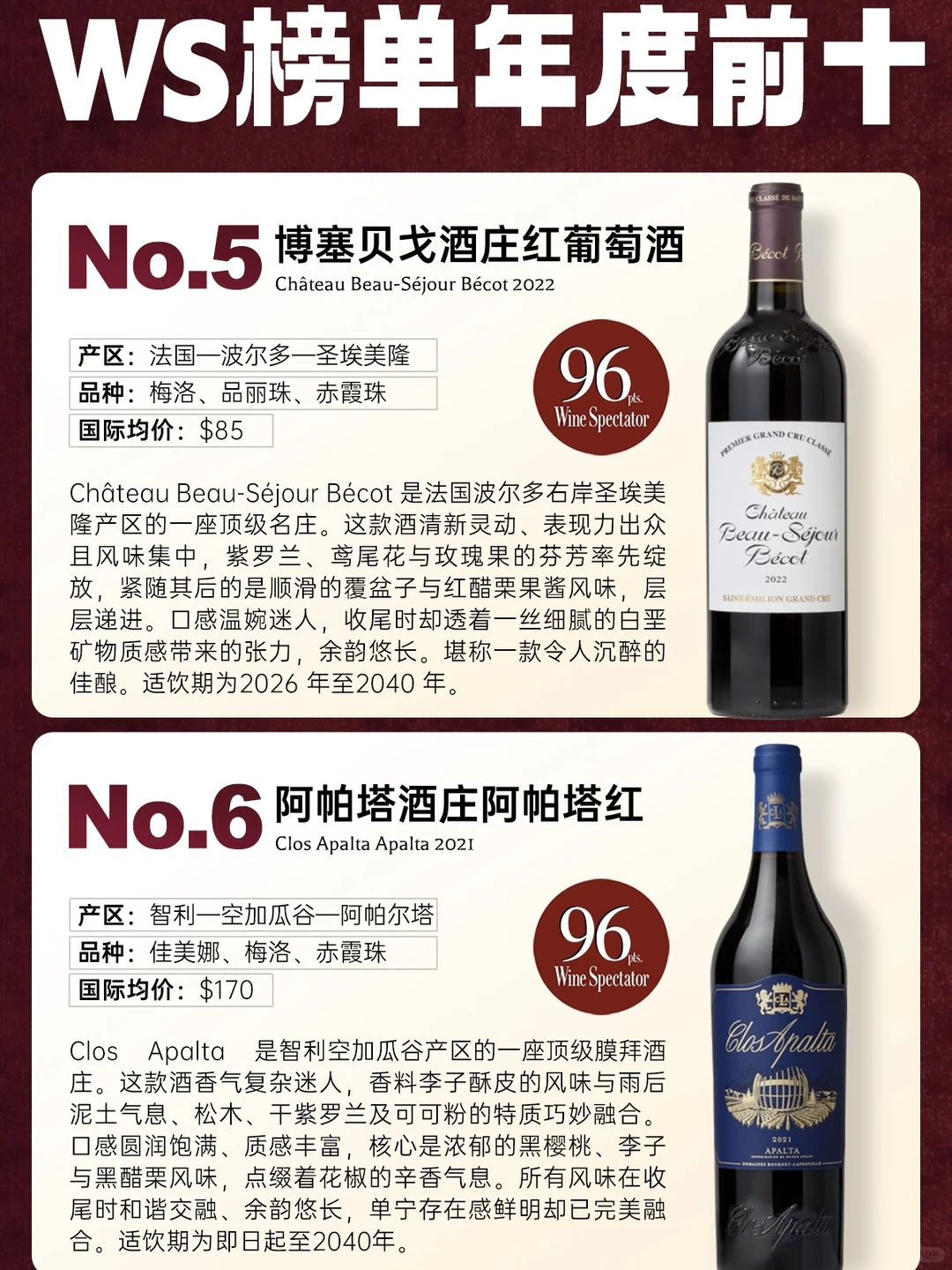 重磅｜2025年度WS百大葡萄酒榜单公布?