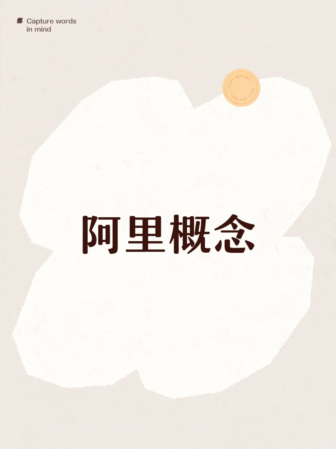 阿里概念