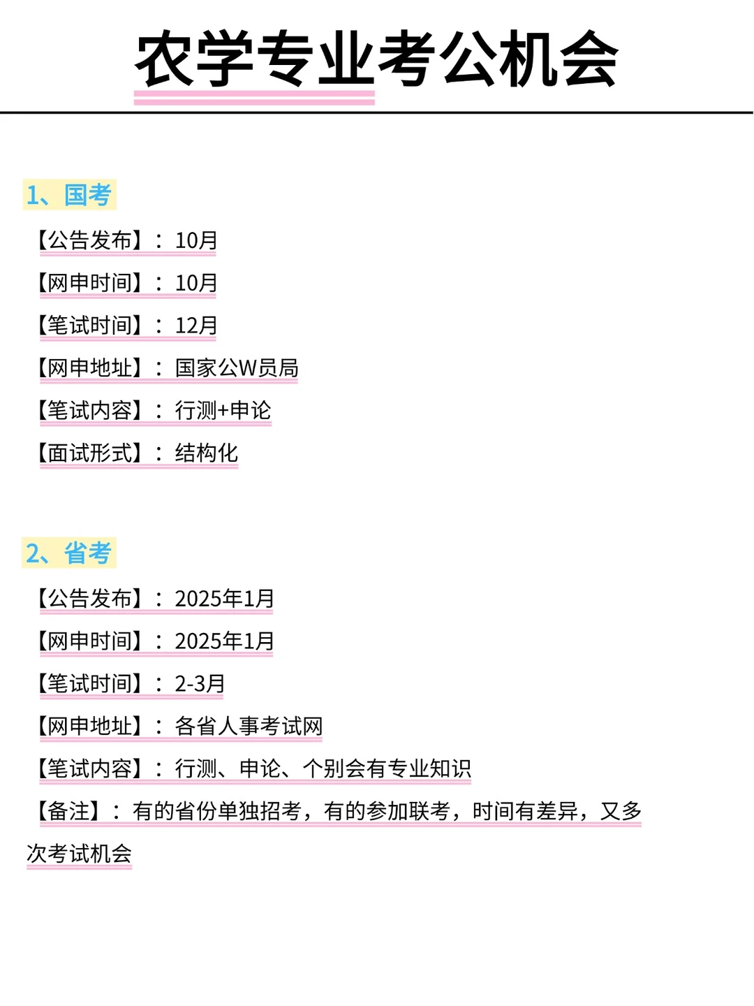 属于农学专业的考公铁饭碗来啦