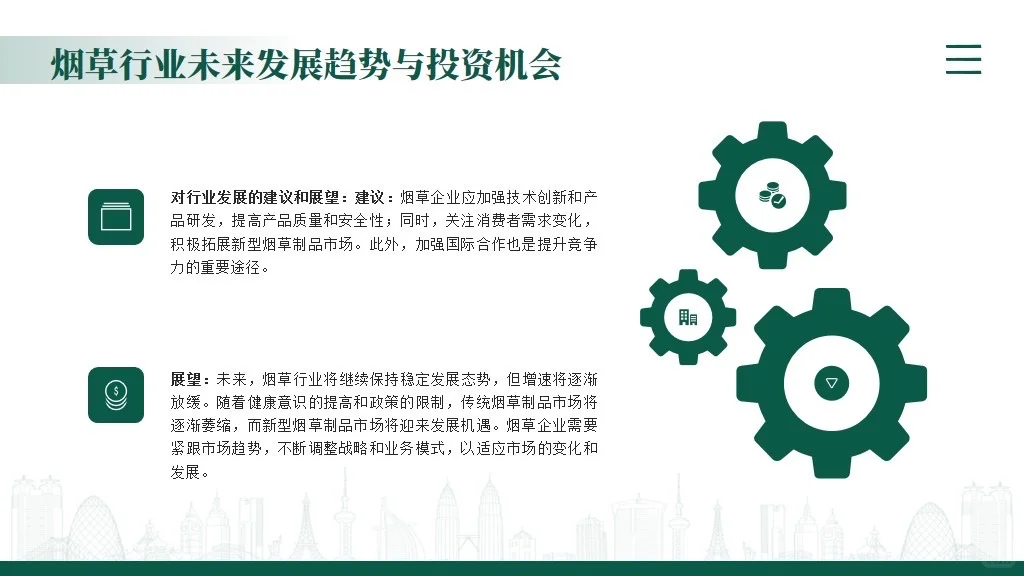 烟草行业工作汇报分析PPT模板｜全维度拆解