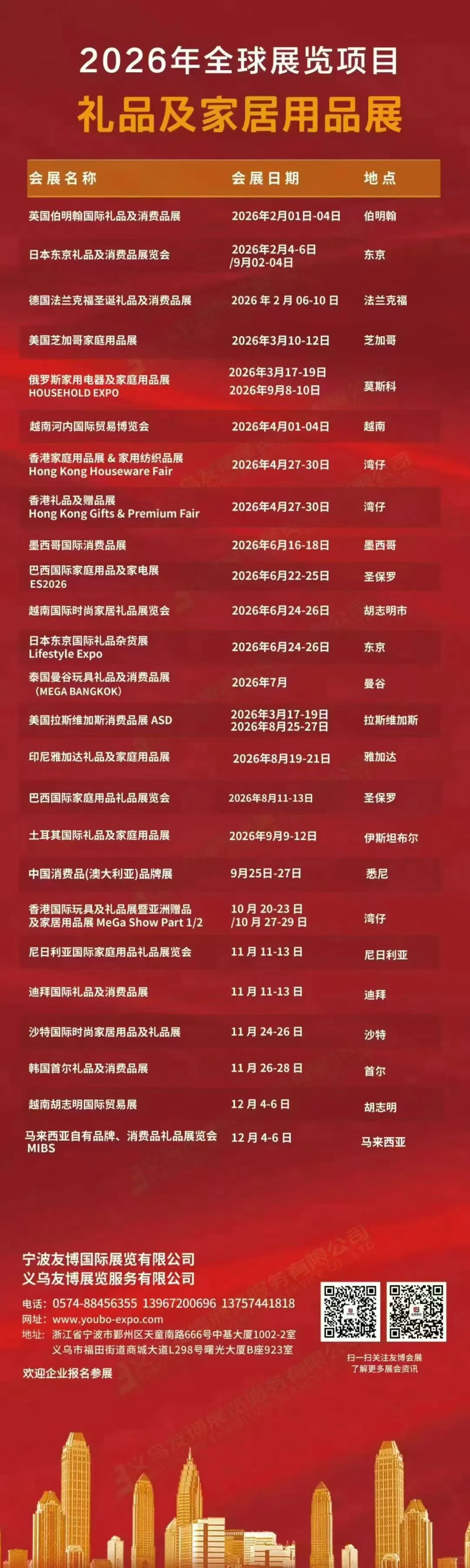 26年国内外展会！