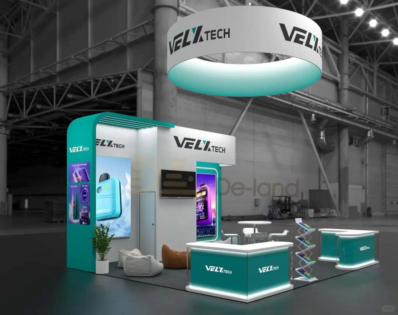 美国大麻展搭建交付～炫酷的电子烟展台