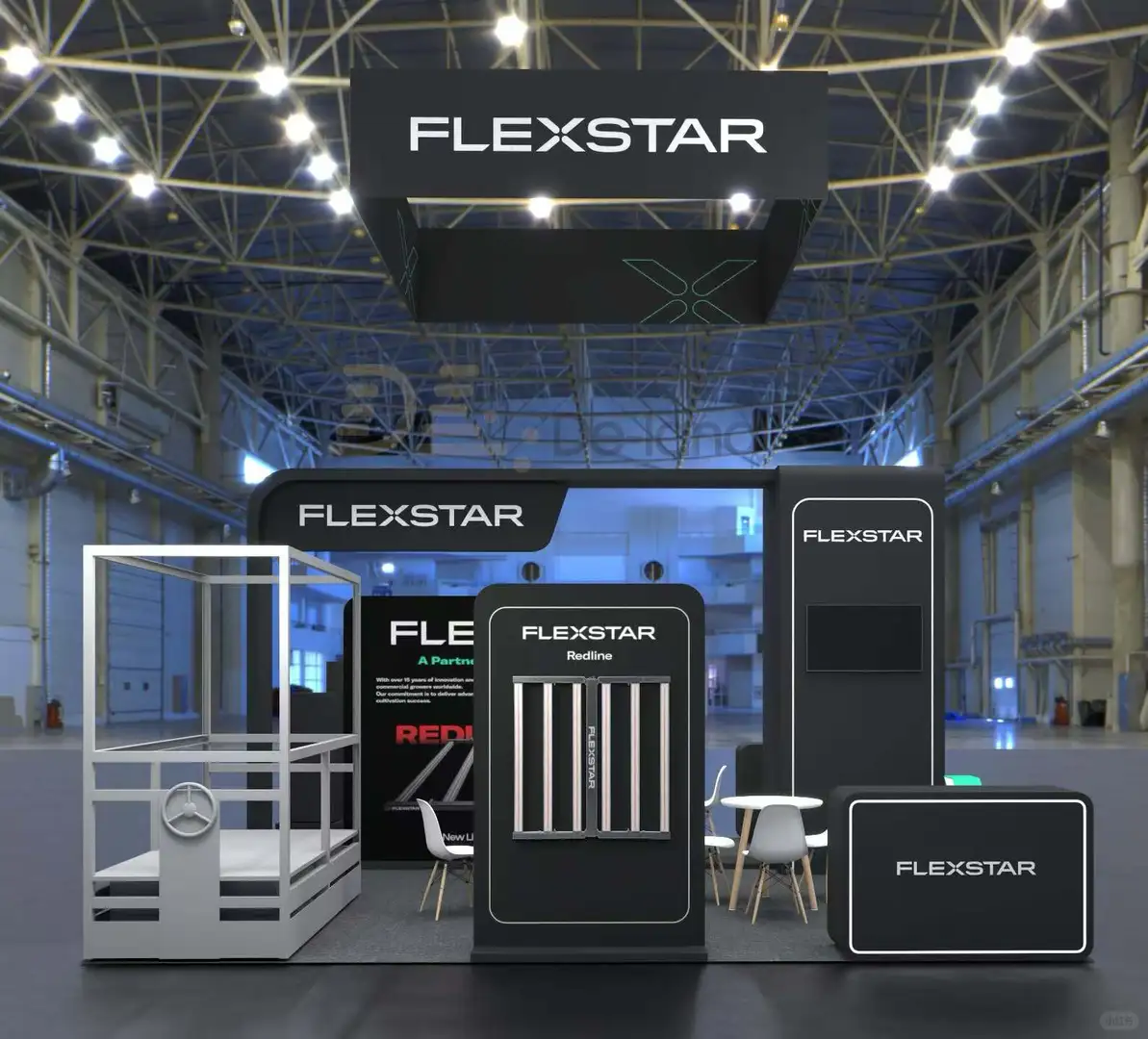 美国大麻展搭建交付～炫酷的电子烟展台