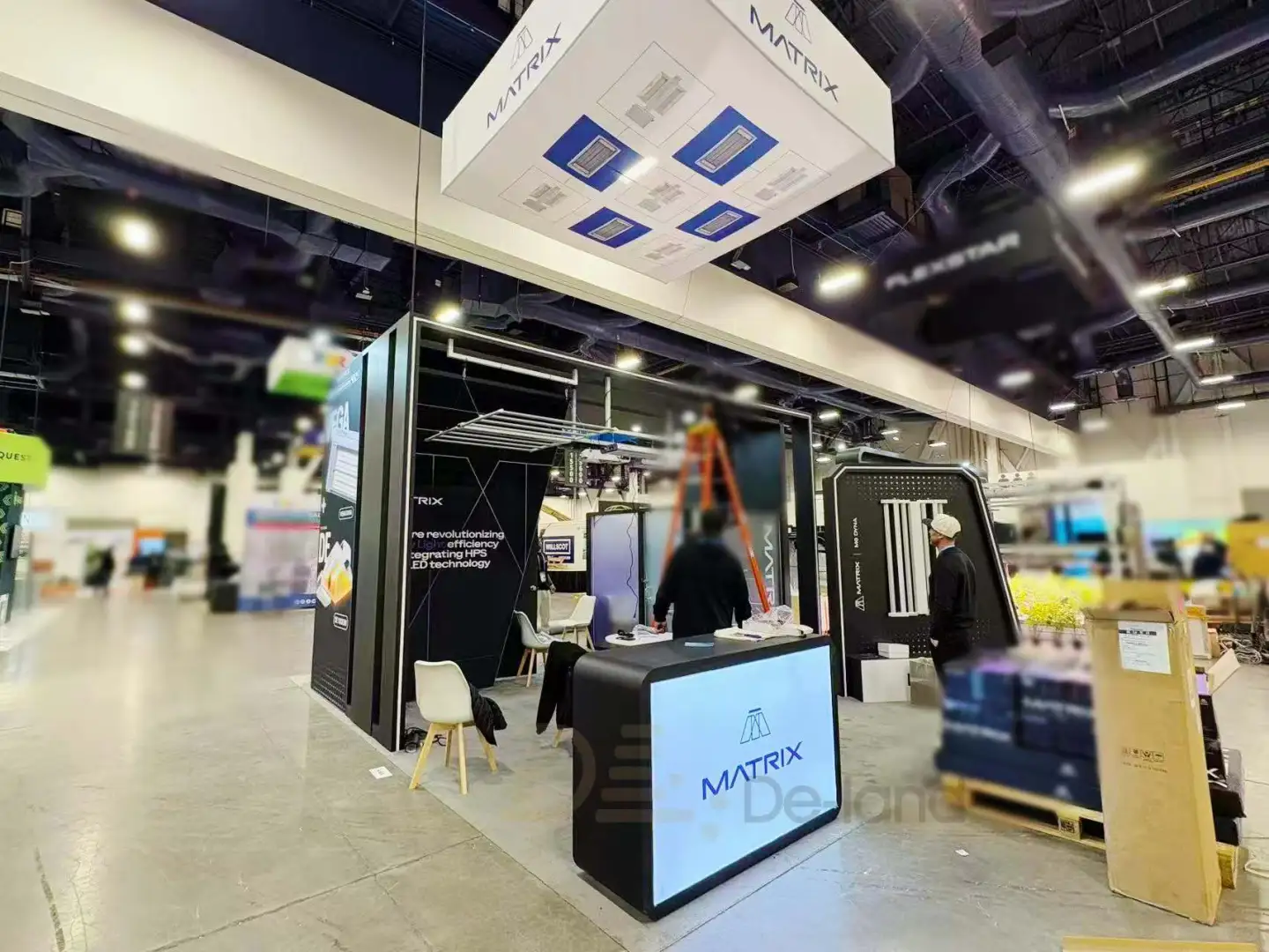 美国大麻展搭建交付～炫酷的电子烟展台