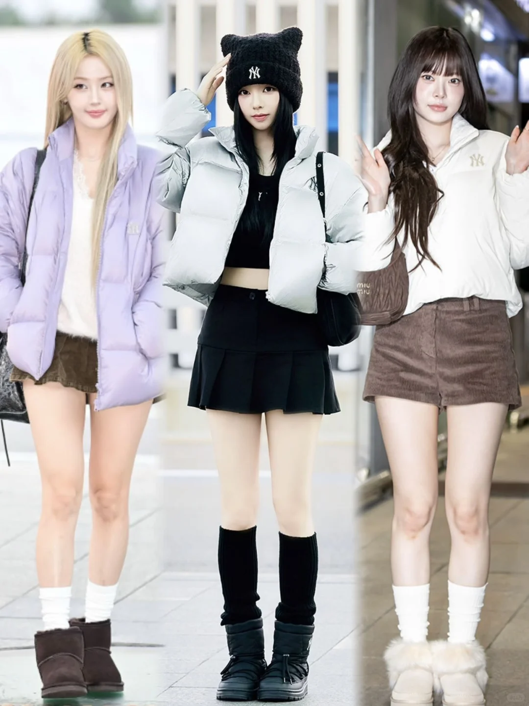 谁懂！韩国女爱豆把机场走成T台了