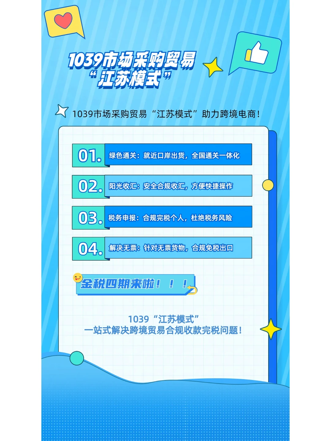 1039市场采购贸易助力跨境电商！